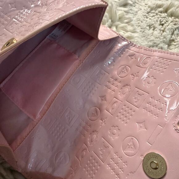 FAO Pink Patent Mini Purse – Embossed Logo Crossbody/Shoulder Bag - Picture 5 of 6